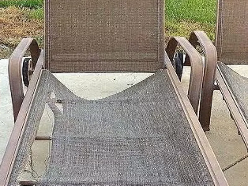 Lawn Chair Fabric Damaged