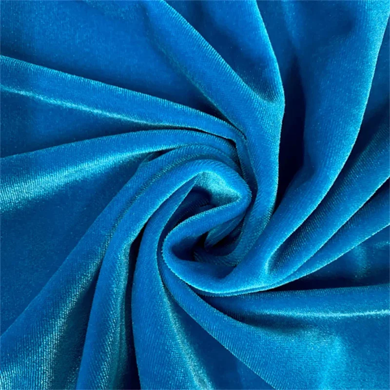 Light Blue Velvet Fabric