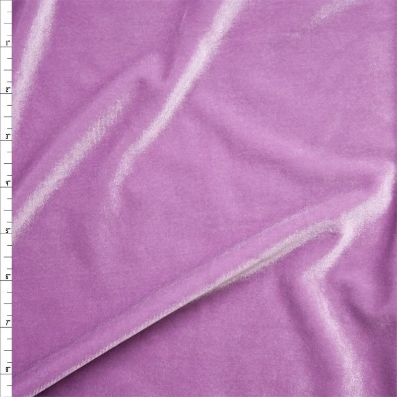 Light Purple Velvet Fabric