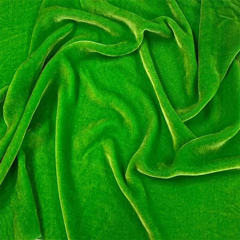 Lime Green Velvet Fabric