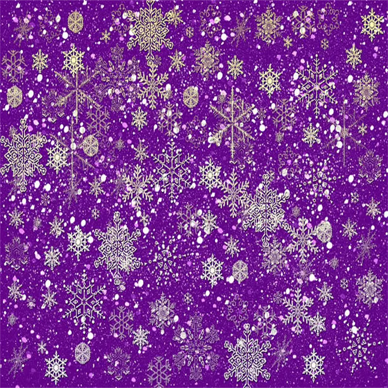 Purple Christmas Quilting Fabric