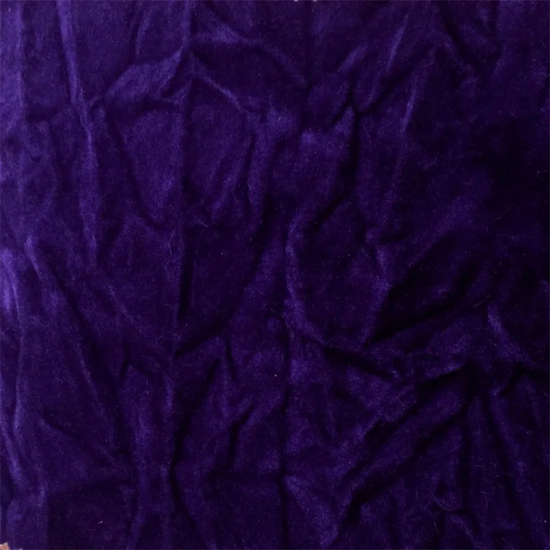 Purple Crushed Velvet Fabric