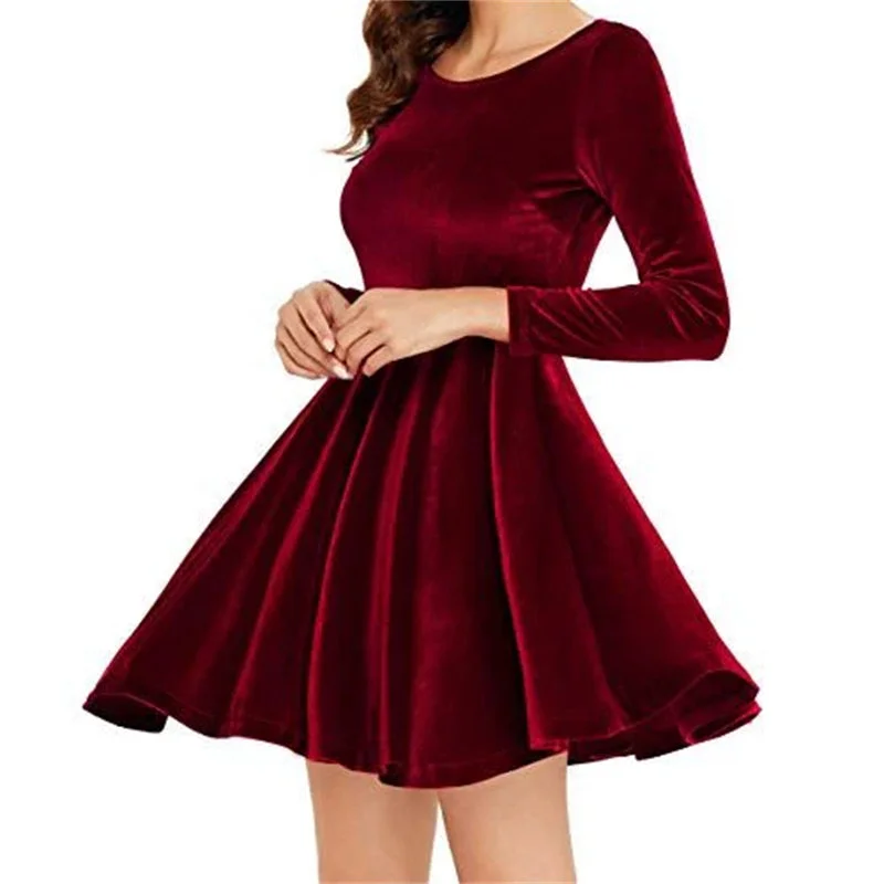 Red Velvet Dress Fabric