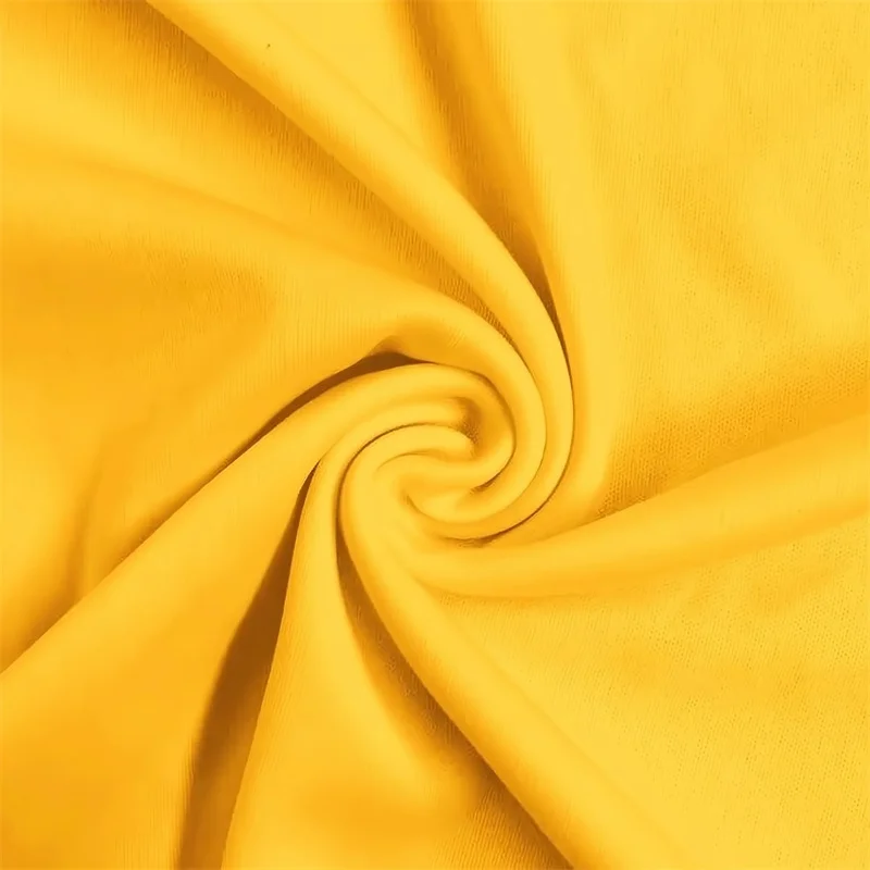 Solid Color Interlock Jersey Fabric