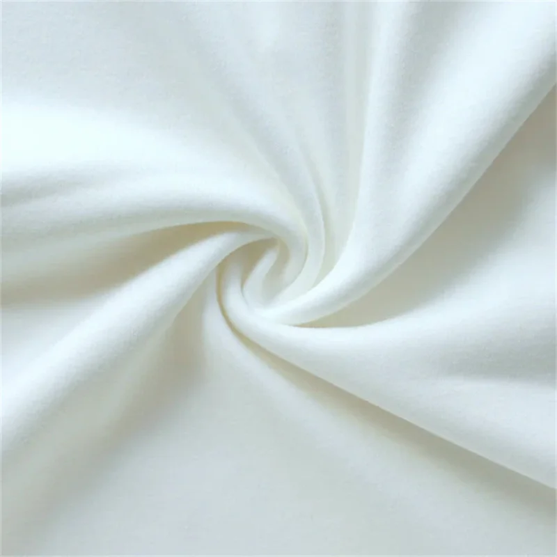 White Cotton Interlock Fabric