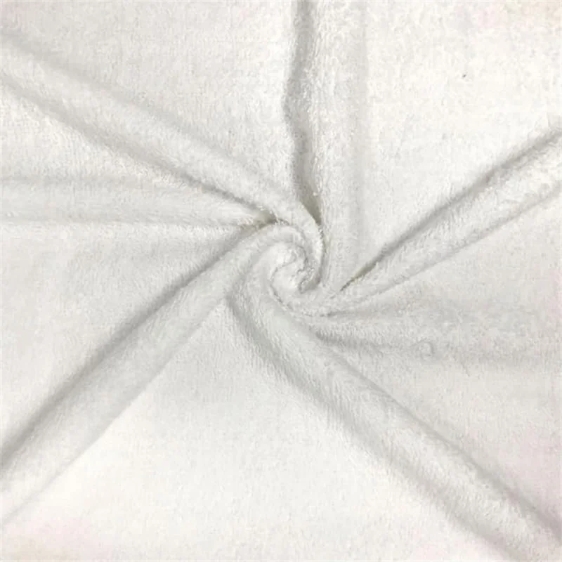 White Cotton Terry Towel Fabric