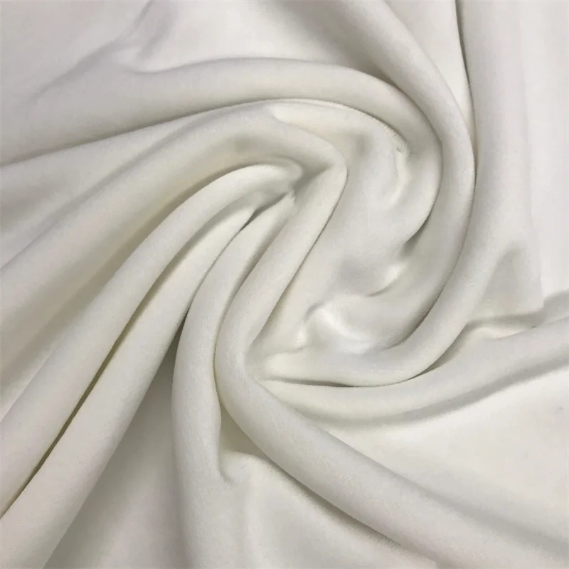 White Cotton Velvet Fabric