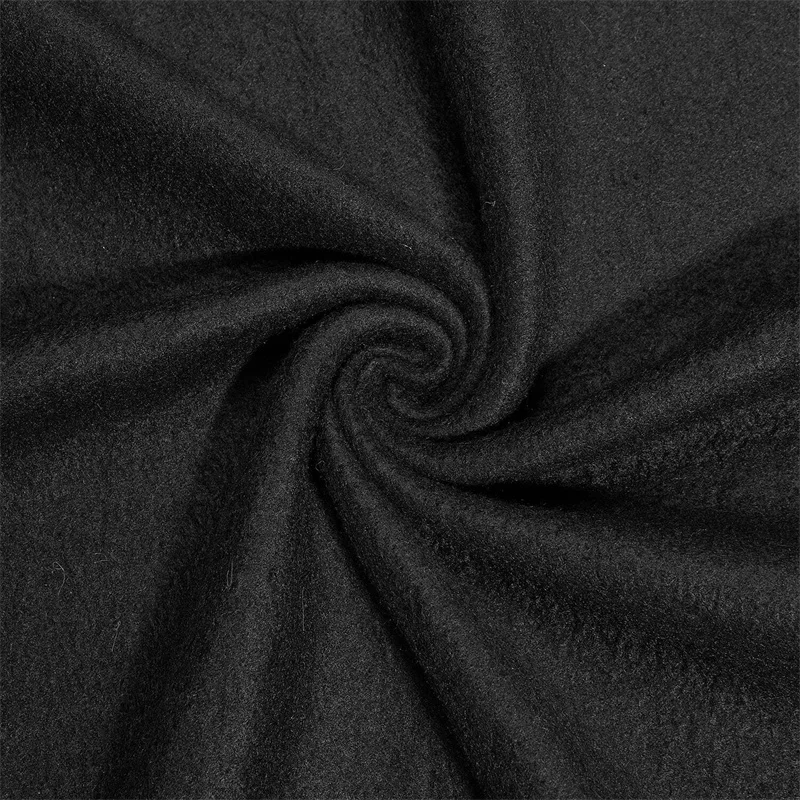black fleece fabric