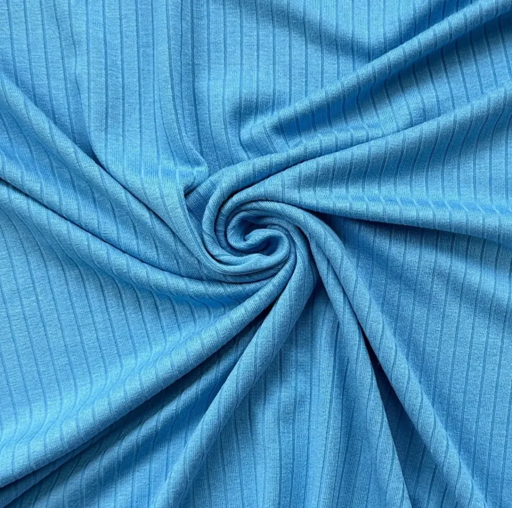 blue jersey knit fabric