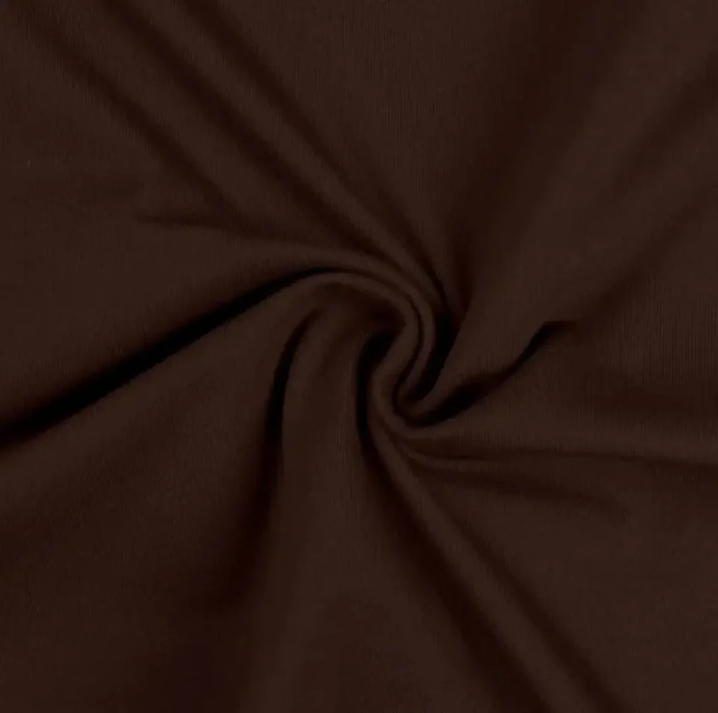 brown jersey knit fabric
