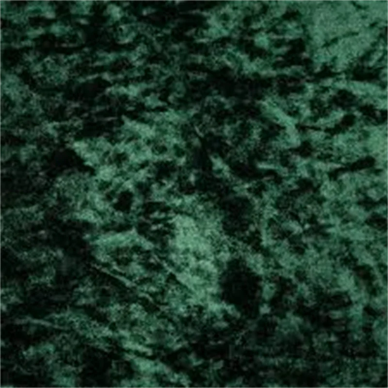 green Crushed Velvet Fabric