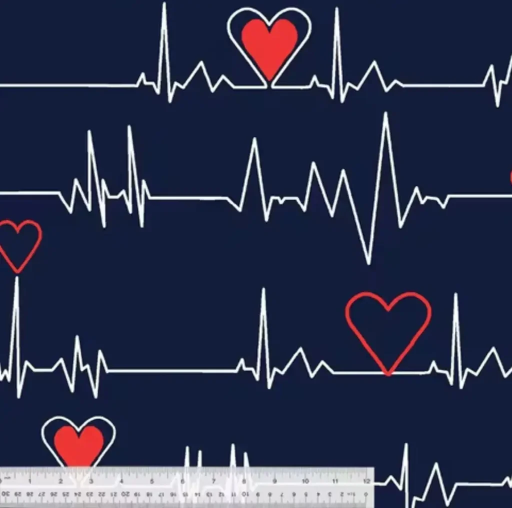 heartbeat fleece fabric