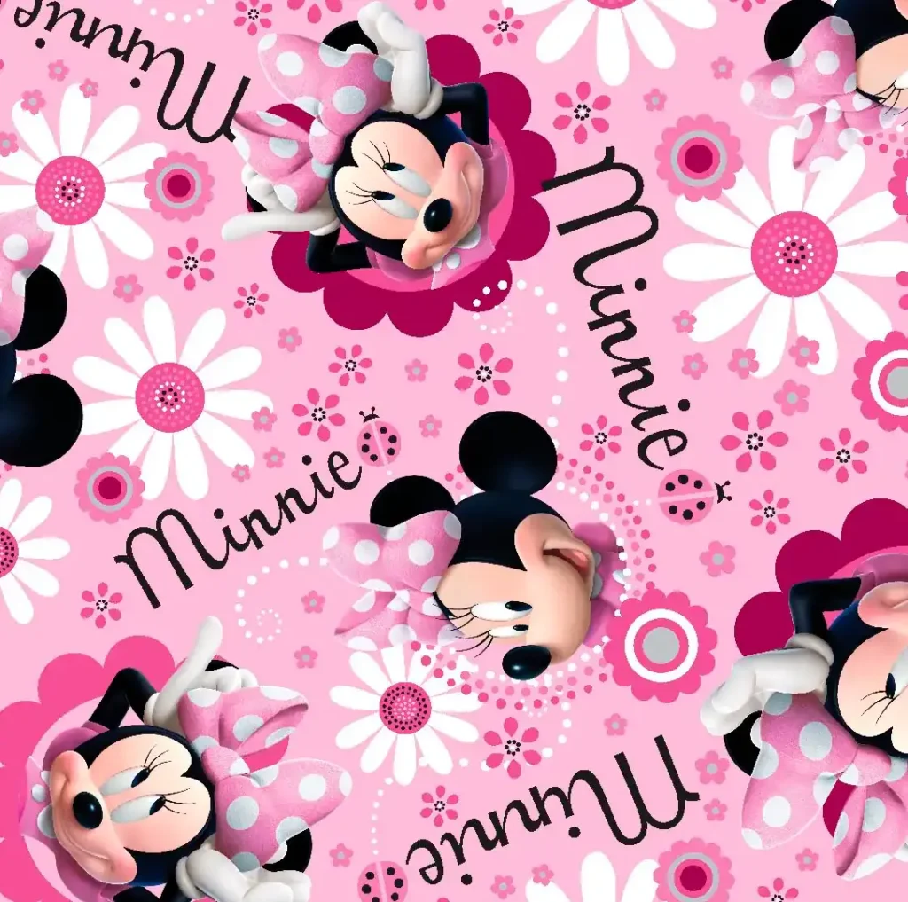 minnie fleece fabric