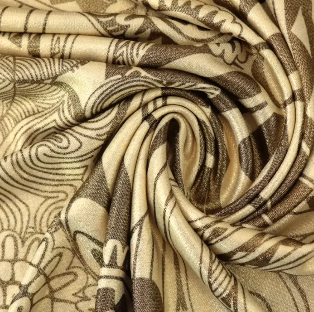 printed silk jersey fabric