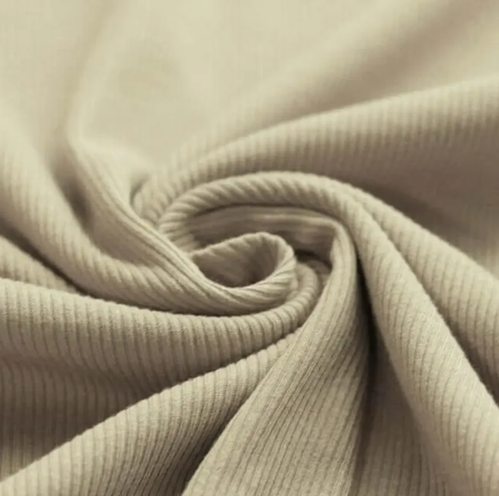 ribbed jersey knit fabric