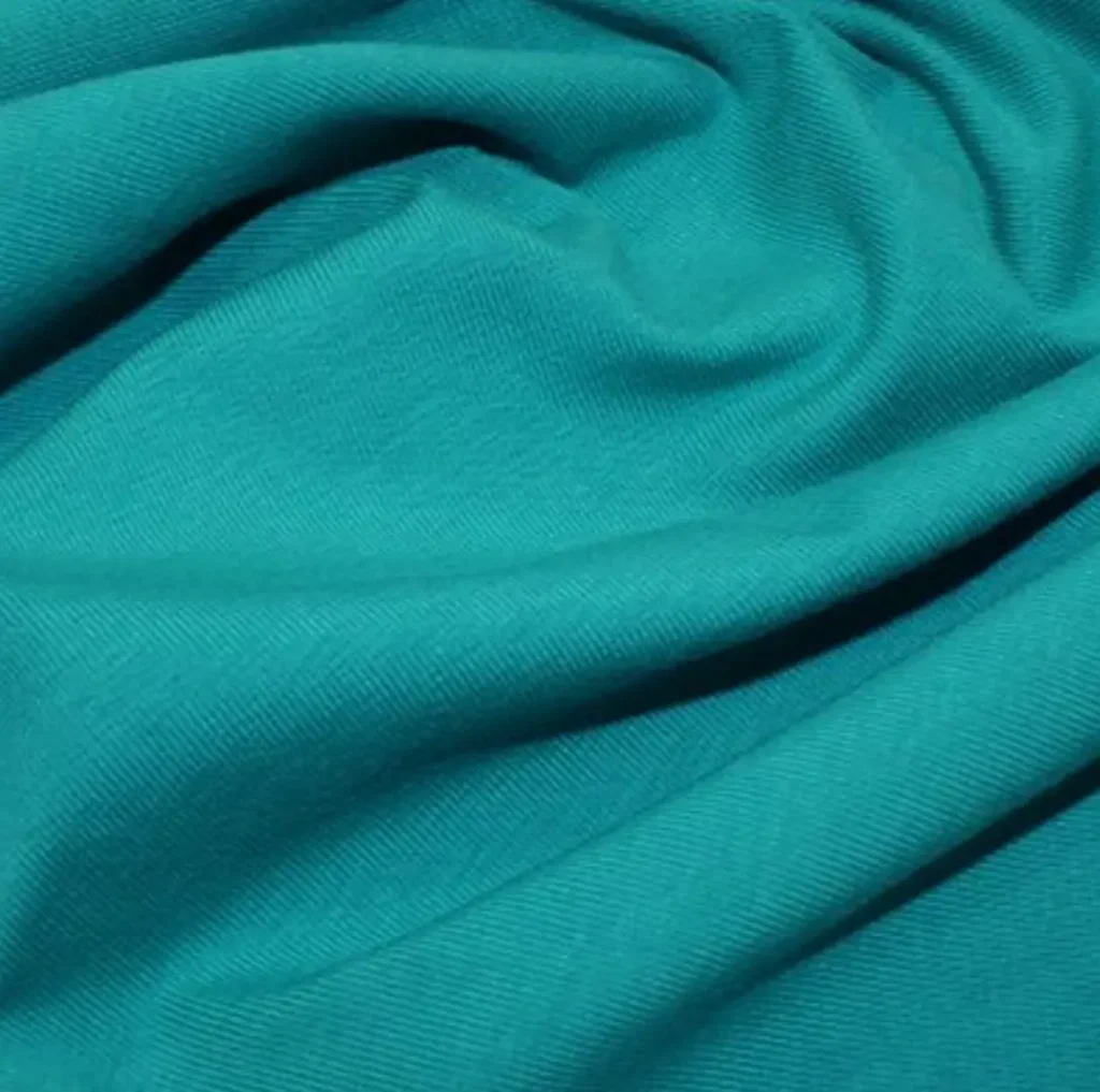 teal jersey knit fabric