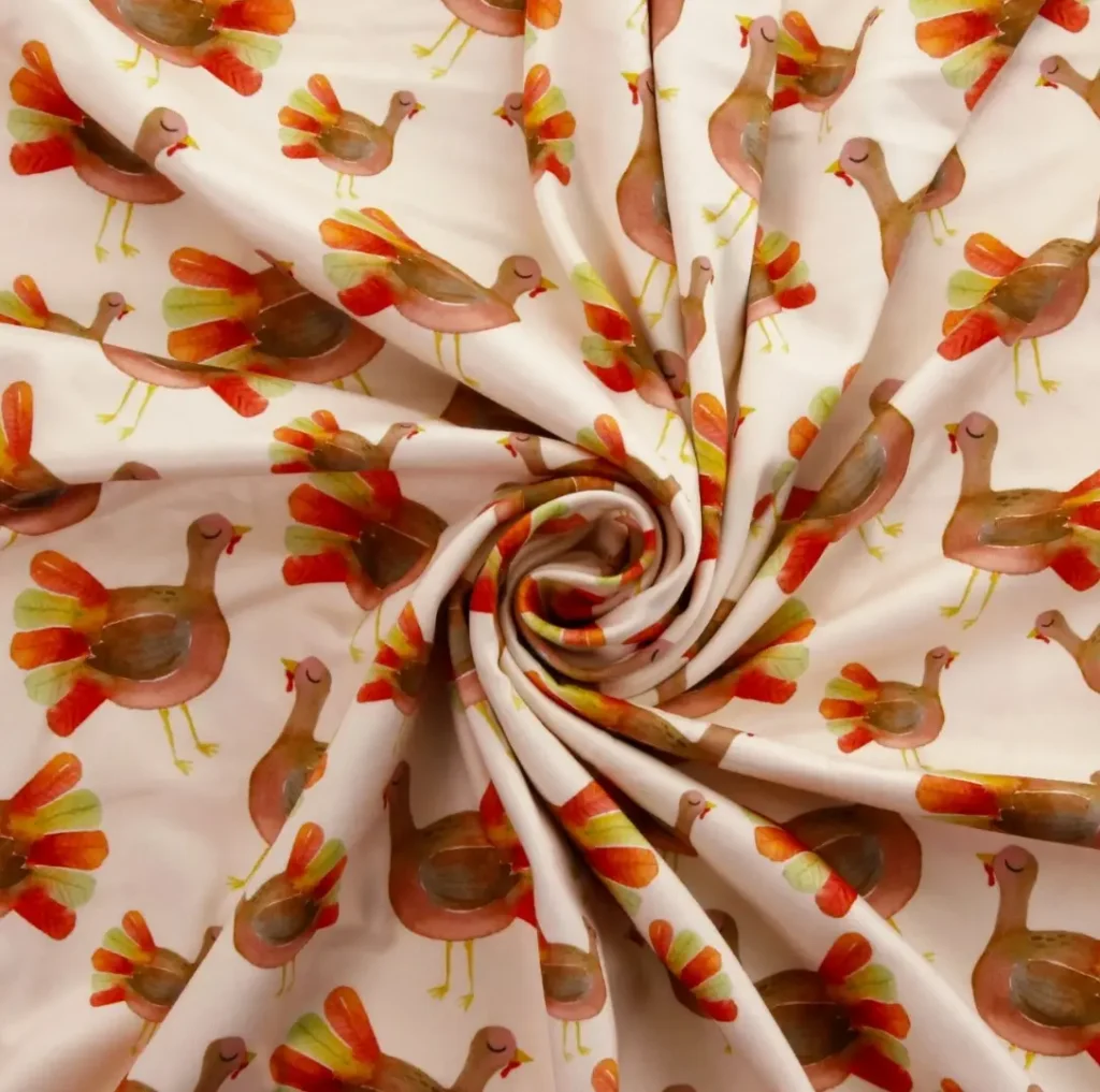 thanksgiving jersey knit fabric