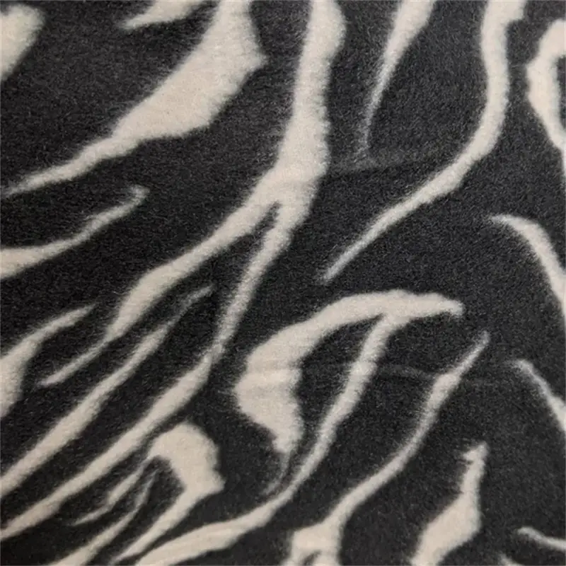 Animal Print Grey Polar Fleece