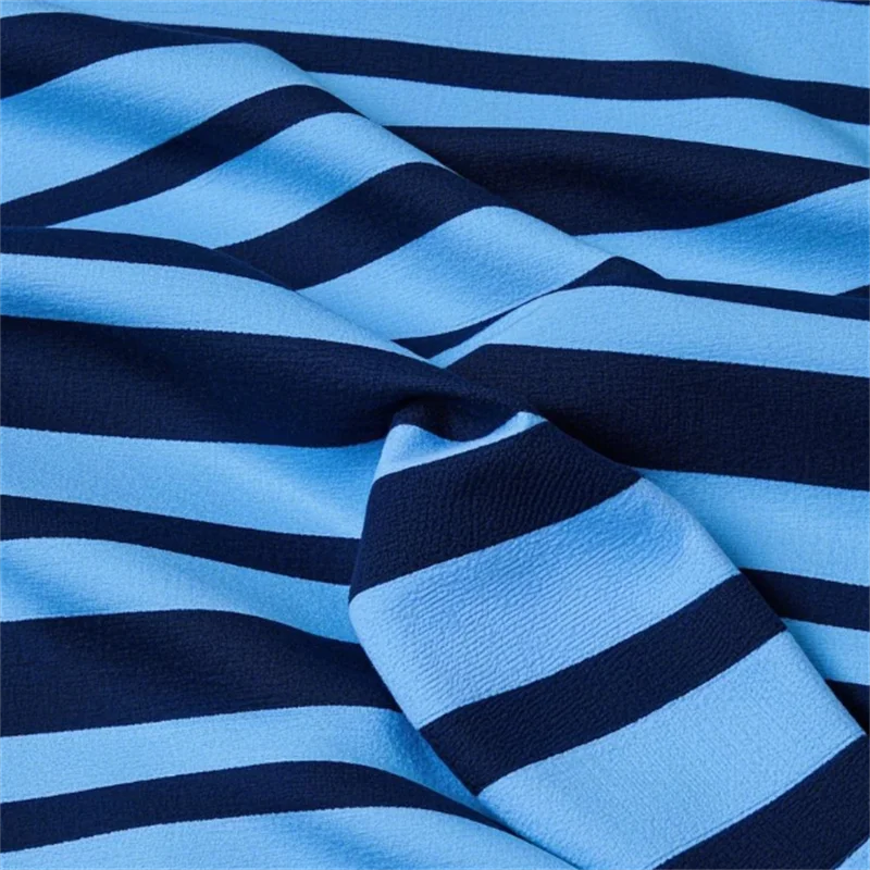 Blue Striped Sweatshirt Fabric Patterns