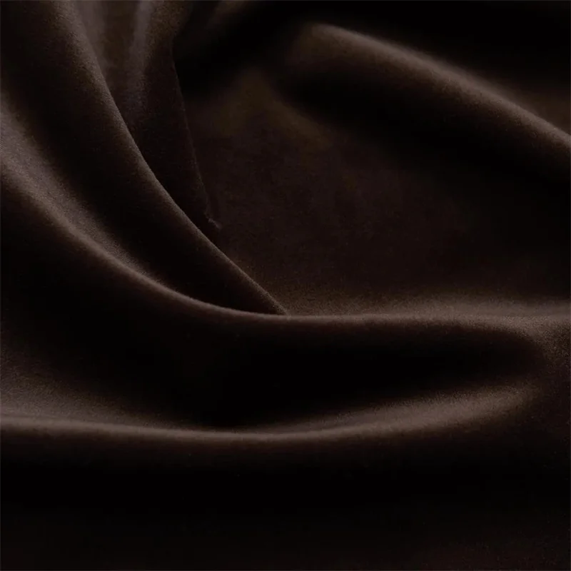 Brown Velvet Upholstery Fabric