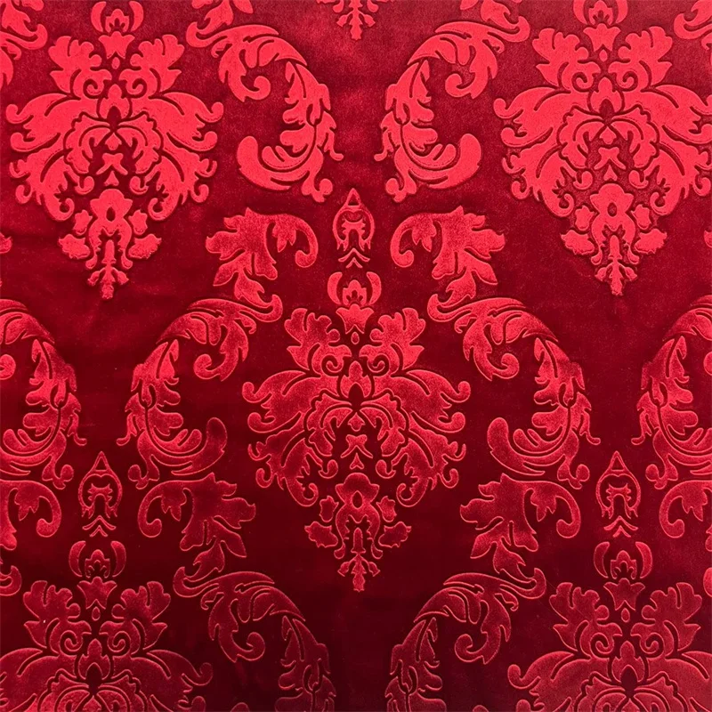 Embossed Velvet Upholstery Fabric