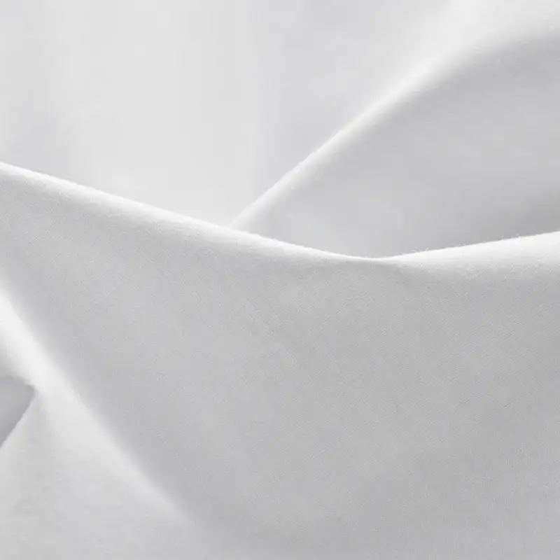 white cotton percale fabric