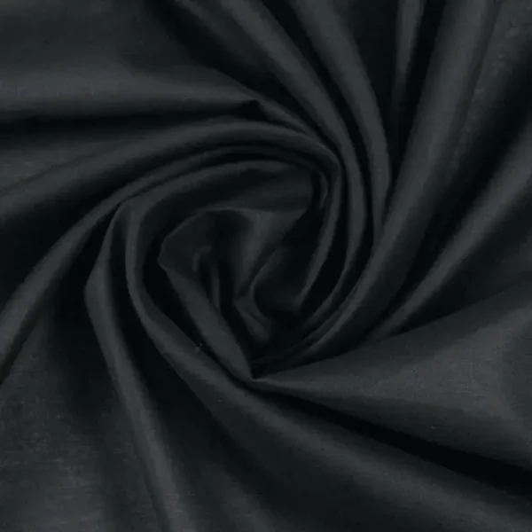 black cotton lawn fabric