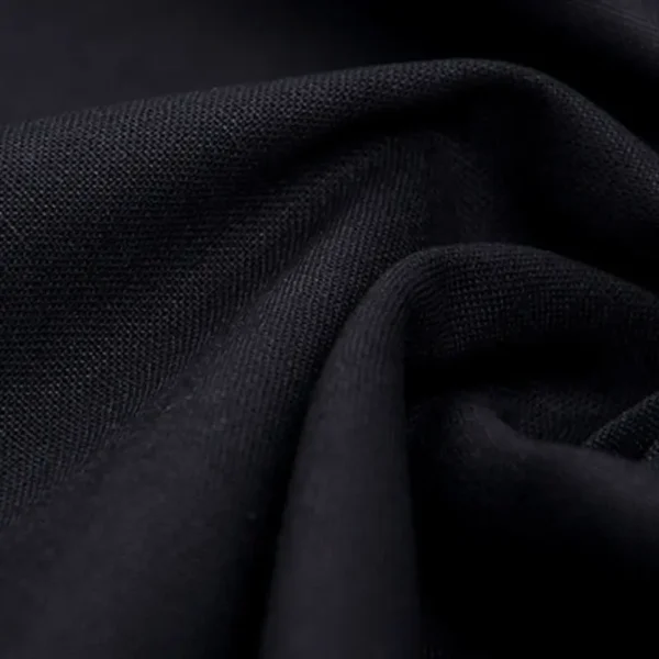 black solid cotton fabric