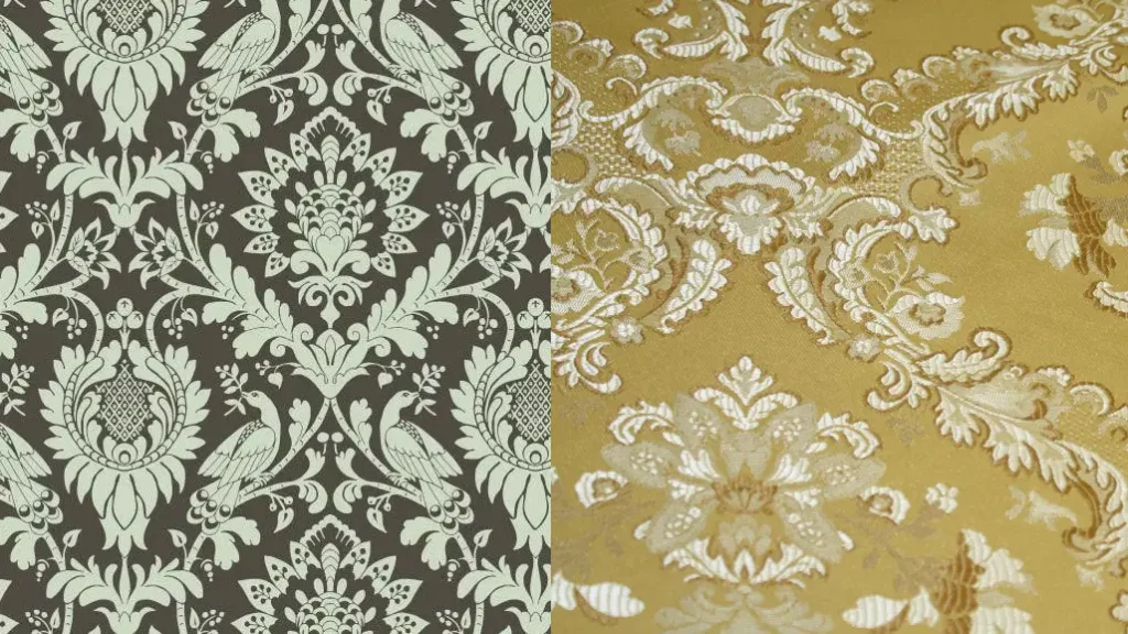 damask vs jacquard fabric