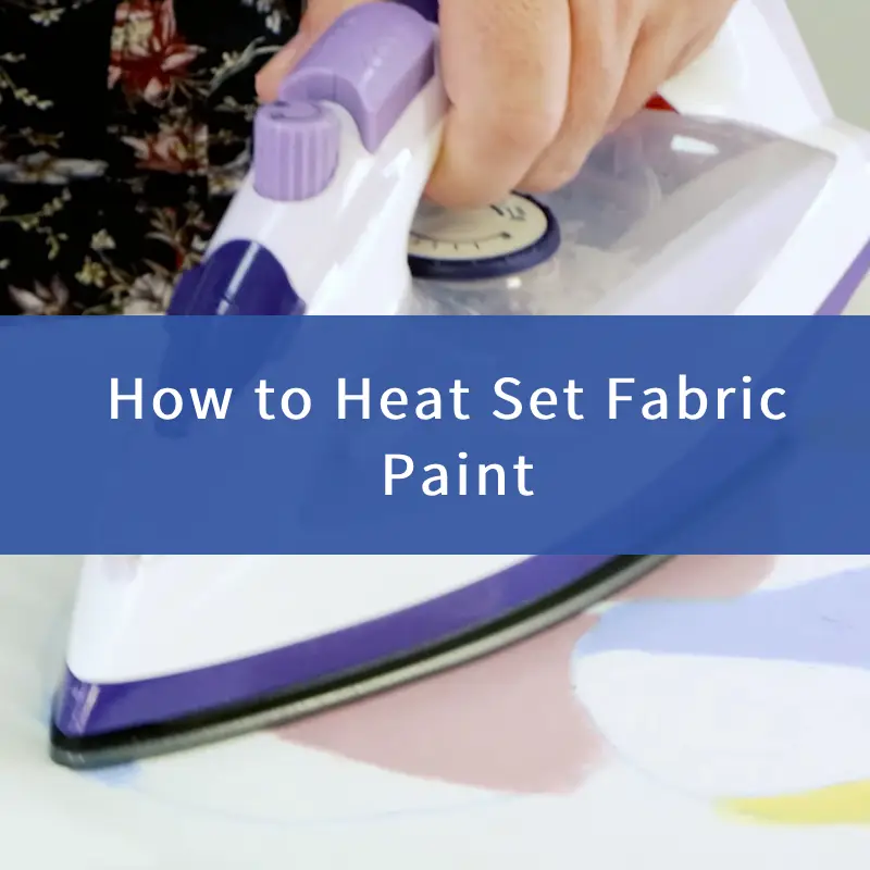 how to heat set fabric paint