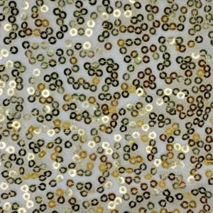 ivory sequin tulle fabric