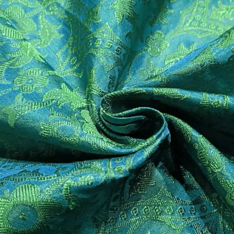 silk brocade jacquard fabric