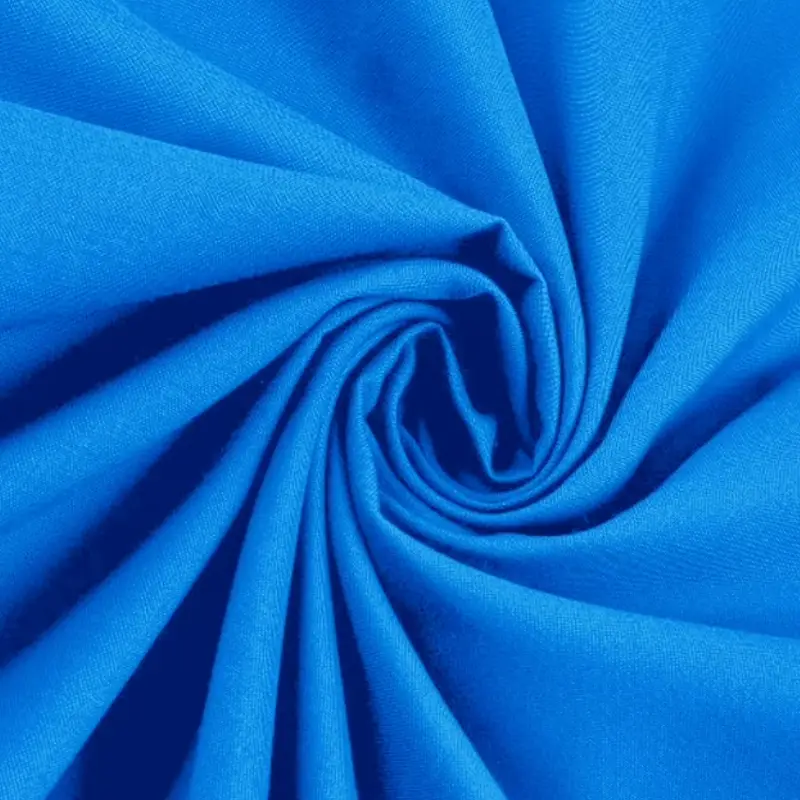 solid blue cotton fabric