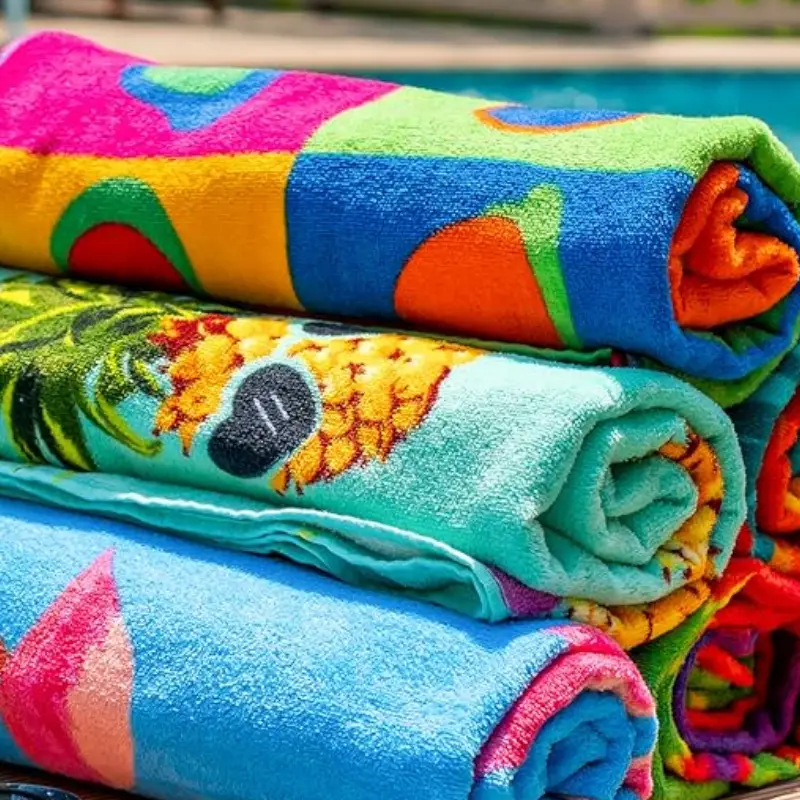 100% cotton super absorbent oceanic pool towel for beach