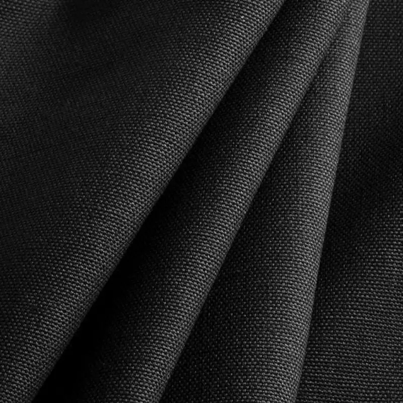 black cotton canvas fabric