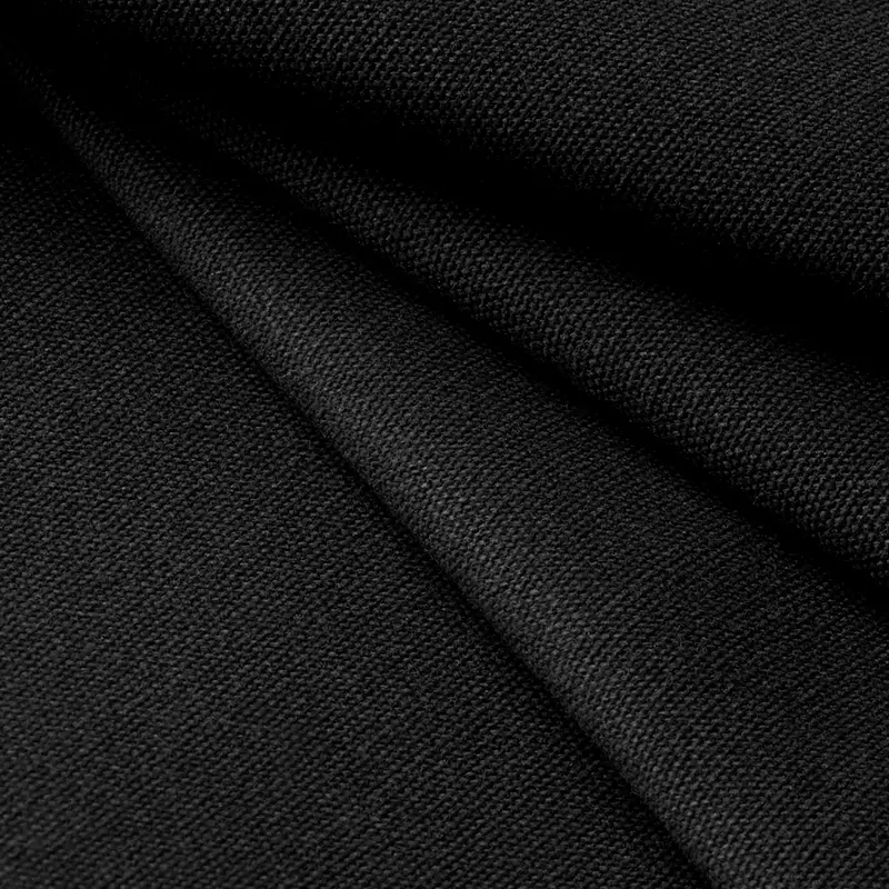 black waxed canvas fabric