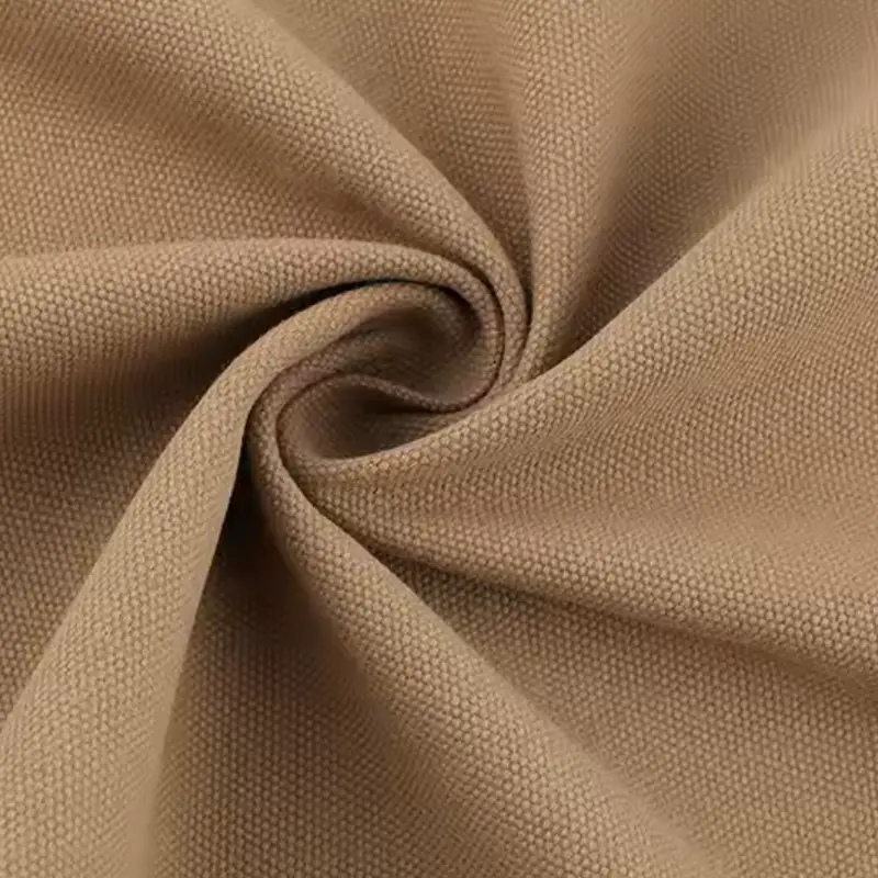 brown cotton canvas fabric