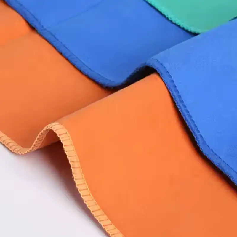 double sided brushed woven beach towel fabric