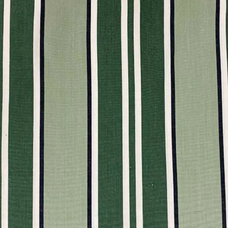green stripe canvas fabric