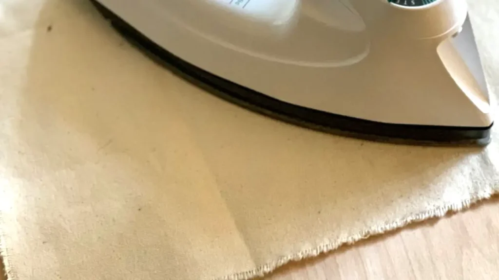 how to iron canvas fabric