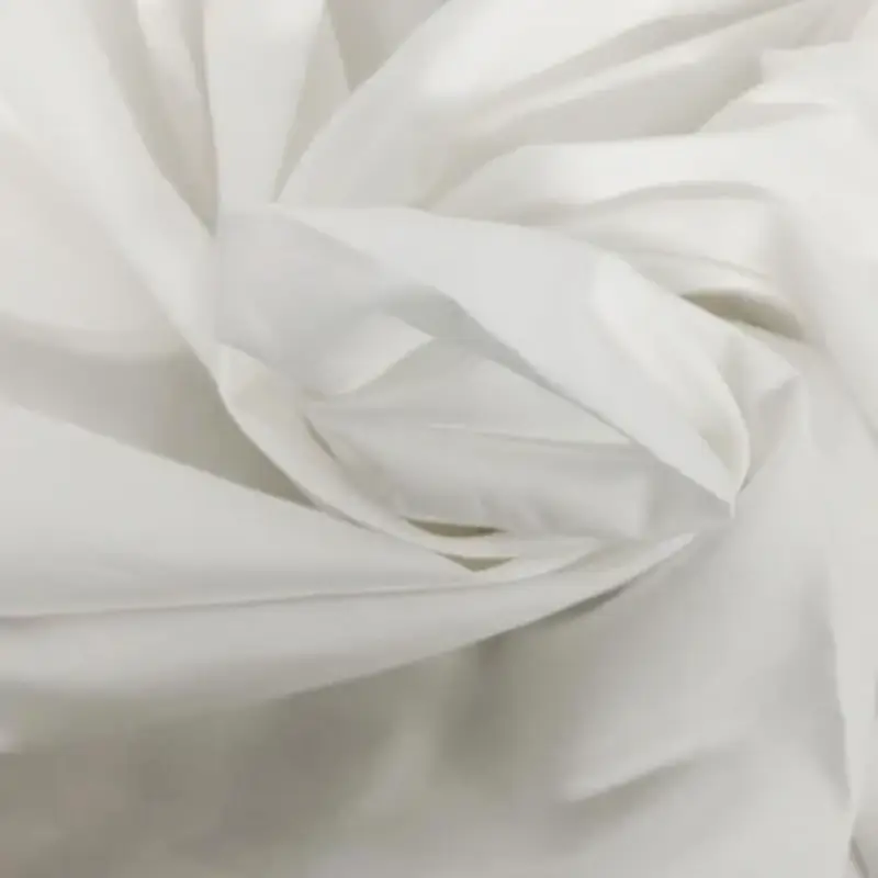 white poplin cotton dressmaking fabric