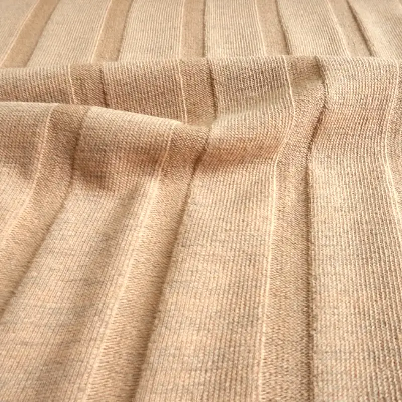 wide rib knit fabric