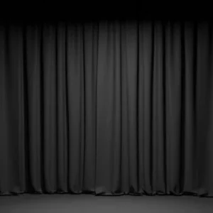 Black Velvet Curtain Fabric