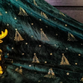 Christmas Velvet Fabric by the Yard
