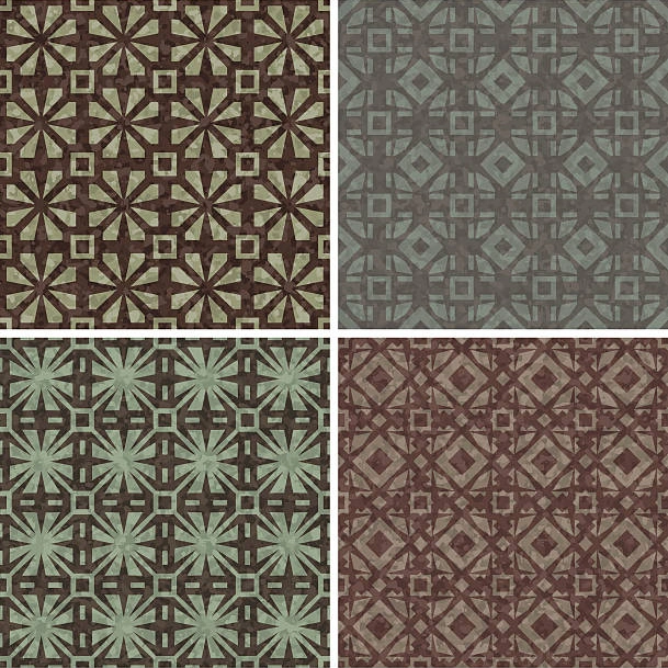 Geometric Vintage Velvet Patter