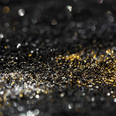 Gold and Black Sequin Fabric