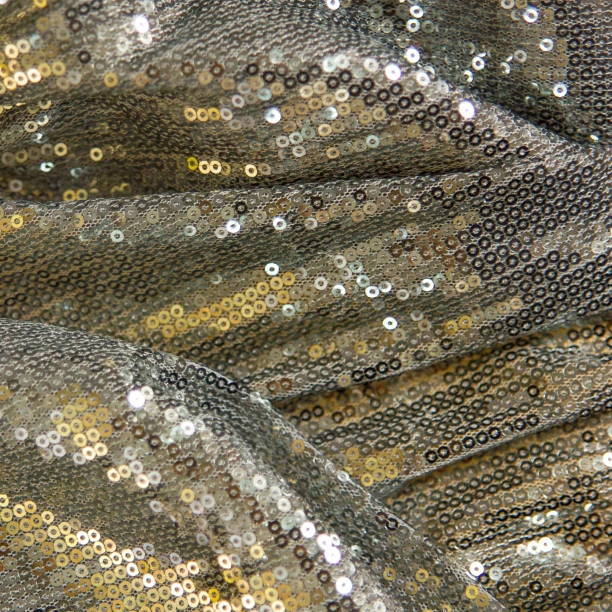 Gold and Silver Sequin Fabric