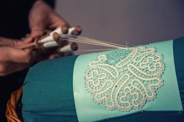 How is Bobbin Lace Fabric Made by Hand