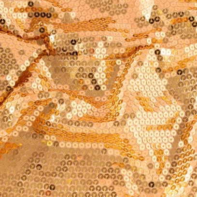 Orange Velvet Sequin Fabric