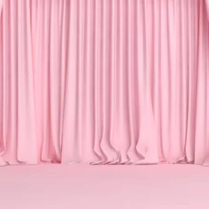 Pink Velvet Curtain Fabric